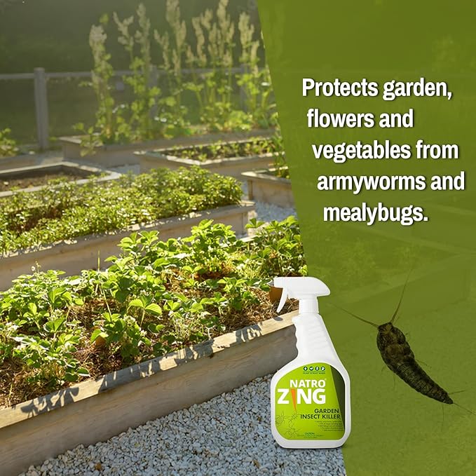Garden Insect Killer 11 OZ, Pest Control for Plants Indoors & Outdoors,Kills Aphids, Mealybugs,Spider Mites and Gnats All Stages and Eggs,Plant Extract Based,Non-Toxic Child & Pets Safe