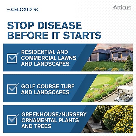 Atticus Celoxid SC Fungicide (8 oz) - Controls Blights, Mildews, Pythium, and Root Rot - 34.5% Cyazofamid
