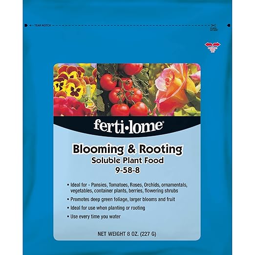 Fertilome (11778) Blooming & Rooting Soluble Plant Food 9-58-8 (8 oz)