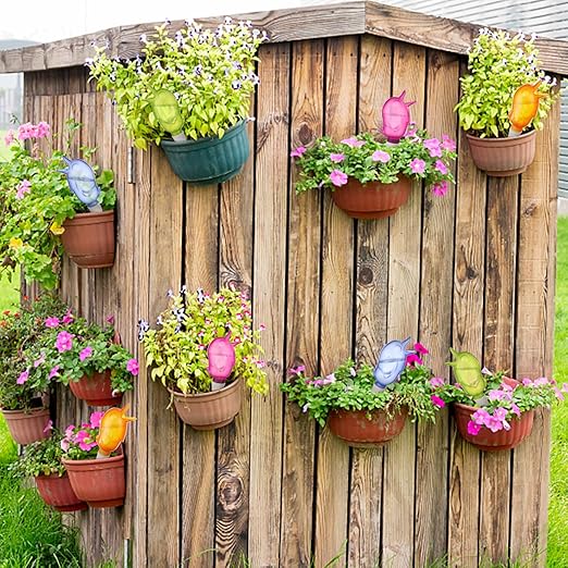 8 Pack Self Watering Spike,Plant Watering Globes Automatic Drip Irrigation Self-Watering Stakes Moist Roots for Indoor Outdoor Plants,Bird Shape