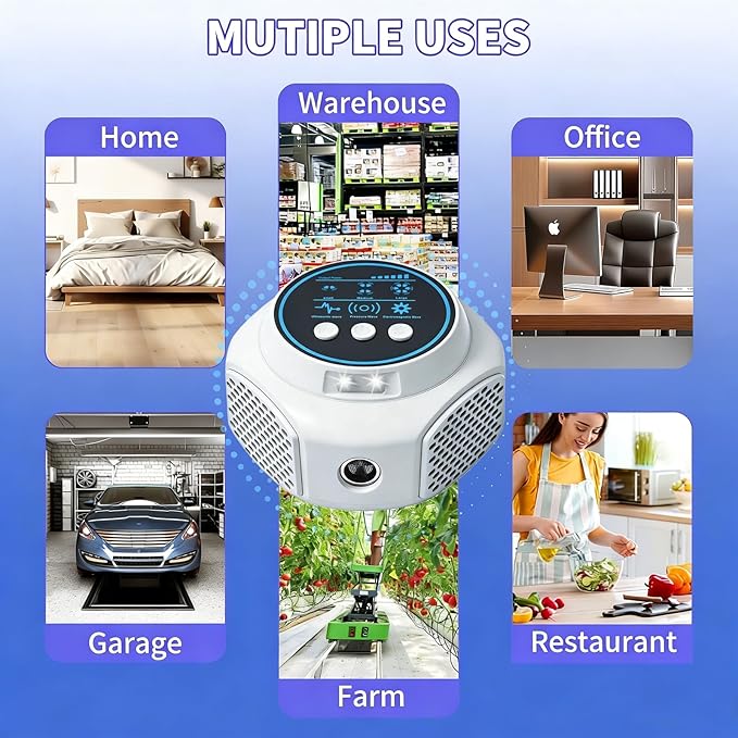 Ultrasonic Pest Repellent Plug in Indoor Mouse Traps for Home, Mouse Repellent Ultrasonic Device Rodent Repeller Ultrasonic Plug in Pest Control for Rat Mice Spider Squirrel Roach for Attic (1, White)