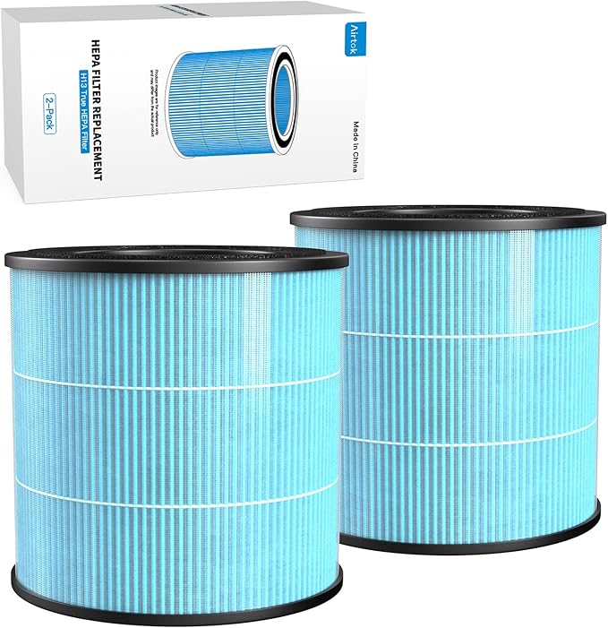 AIRTOK Air Purifier AP0601 Replacement Filters, 4-IN-1 High-efficiency HEPA Filter. (2 Pack）