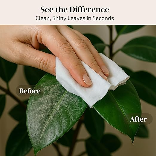 Plant Shine & Defense Duo – Plant Wipes + Essential Oil Infused Neem Oil Spray