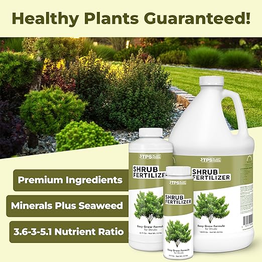 Shrub Fertilizer – Liquid Plant Food for Fuller Growth, Rich Green Foliage & Stronger Roots, 32 oz