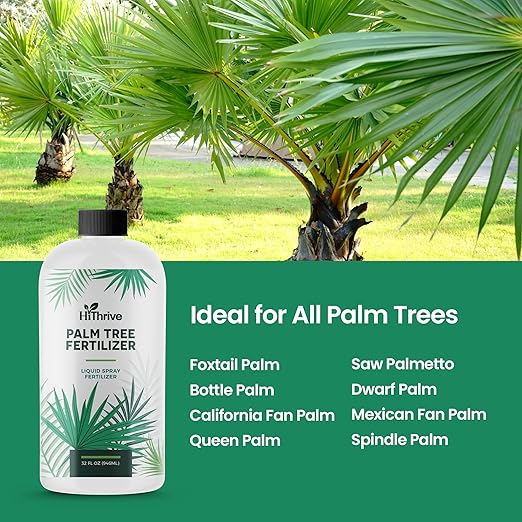 Palm Tree Fertilizer - 32oz Plant Food for Palm Tree. Rich in Micronutrients for Lush Growth, Easy to Use and Water Soluble for Stronger Roots, Healthy Trunks & Vibrant Leaves