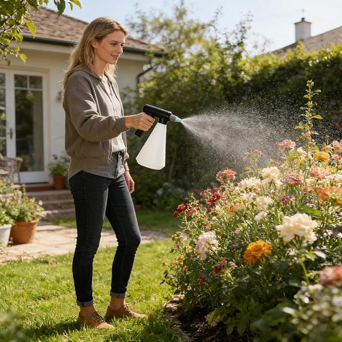 Automatic Spray Bottle - Adjustable Nozzle Plant Watering Devices, Electric Garden Sprayer, Durable Portable Machine | Outdoor Flower Bonsai Home Office for Apartment Yard Patio Fertilizing
