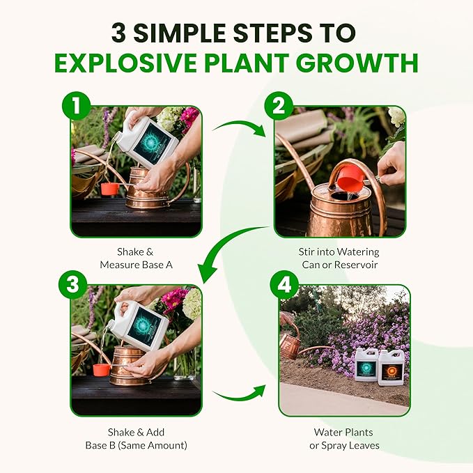 Humboldts Secret Base A & B Liquid Hydroponic Fertilizer | Complete Hydroponic Nutrients for Indoor and Outdoor Plants | Supports Healthy Vegetative Growth and Flowering Stage | 32 Ounce Set