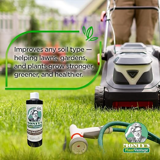 Monty’s Premium Liquid Soil Conditioner – Liquid Aeration Soil Conditioner with Humic Acid for All Soil Types, Increases Moisture & Nutrient Retention, Enhances Health & Microbial Activity – 8 oz
