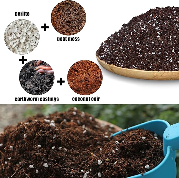 Doter Organic Potting Soil Mix for All Indoor & Outdoor Small Containers Including Herbs, Vegetables, and Flowers 2 qt