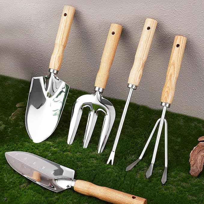 Hand Shovel for Gardening,Garden Shovel Hand,Trowel Garden Tool,Garden trowels Hand Tool,Garden Hand Shovel,Garden Shovels for Planting,Small Shovels for Gardening,Hand Shovel (Silver-5)