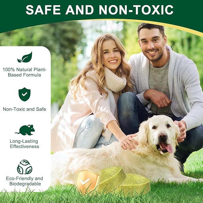 Mouse Rodent Repellent – Peppermint Lemon Oil Rodent & Insect Repellent Balls 24 Pack, Plant-Based Deterrent for Mice, Rats, Roaches & Bugs, Indoor & Outdoor Use