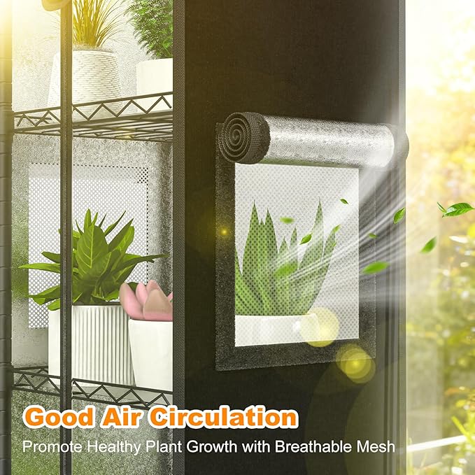 Small Greenhouse for Indoors, 5 Tier 15.7" L×11.8" W×62.3" H mini Greenhouse Outdoor, Indoor Adjustable Shelves