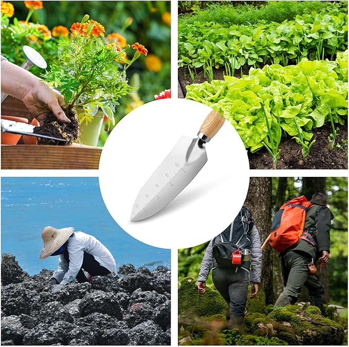 Hand Shovel for Gardening,Garden Shovel Hand,Trowel Garden Tool,Garden trowels Hand Tool,Garden Hand Shovel,Garden Shovels for Planting,Small Shovels for Gardening,Hand Shovel (Silver-7)