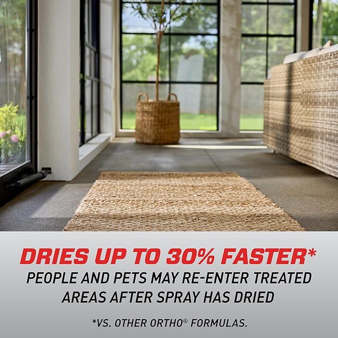 Ortho Home Defense Max Indoor Insect Barrier Refill - Bug Killer Spray Refill, Kills Ants, Roaches, Spiders, Fleas and Ticks, 1 gal.