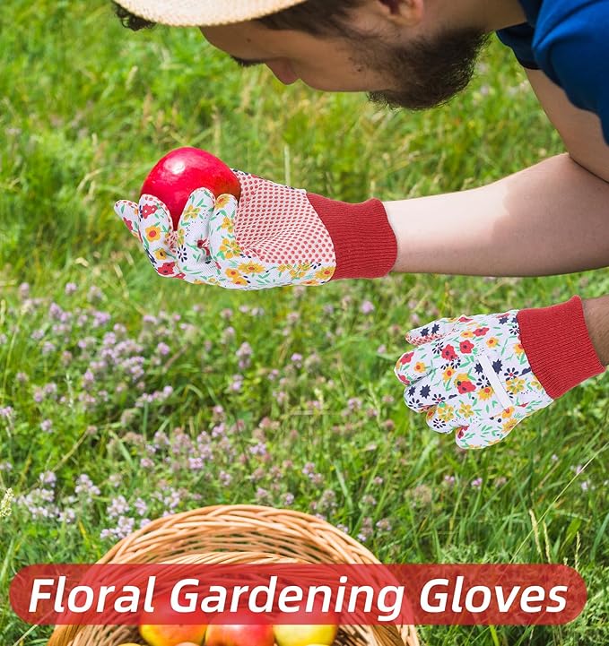 4 Pairs Womens Garden Gloves for Women, Gardening Gloves Women (Multicolor)