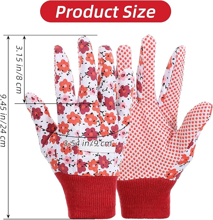 4 Pairs Womens Garden Gloves for Women, Gardening Gloves Women (Multicolor)
