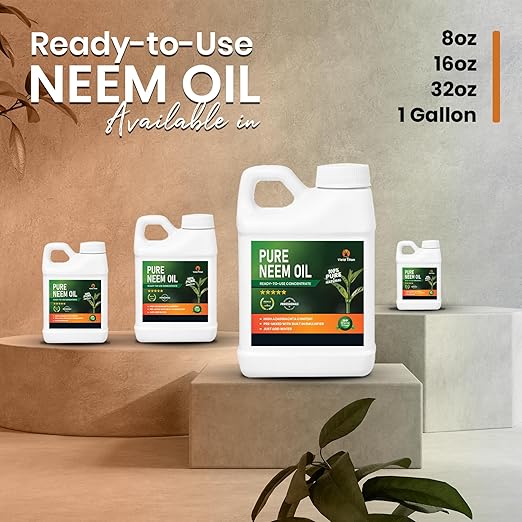 Ready-to-Use Concentrate Neem Oil - 100% Pure & Natural | Ready to Mix | Just Add Water (32 oz)