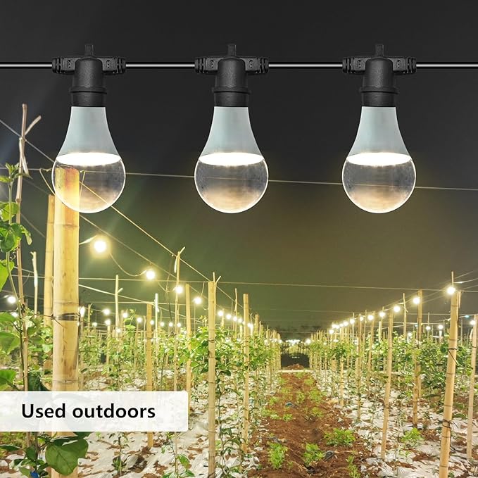 Grow Light Bulbs LED Growth Bulb A25, Full Spectrum Plant Light E26 Base 15W, houseplant Growting lamp, Seed Start, Greenhouse Indoor or Outdoor (Grow Bulb (6 Lights and Cord))