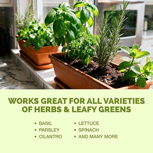 Herb Plant Food – Liquid Fertilizer for All Edible Herbs, Supports Faster Growth, Lush Leaves & Better Flavor, 1 Gallon