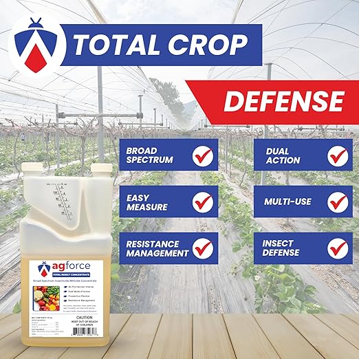 Total Insect Concentrate Solution – Designed for Agriculture and Gardens – Plant-Based Ingredients – for Consistent Crop Growth – 32 oz Bottle