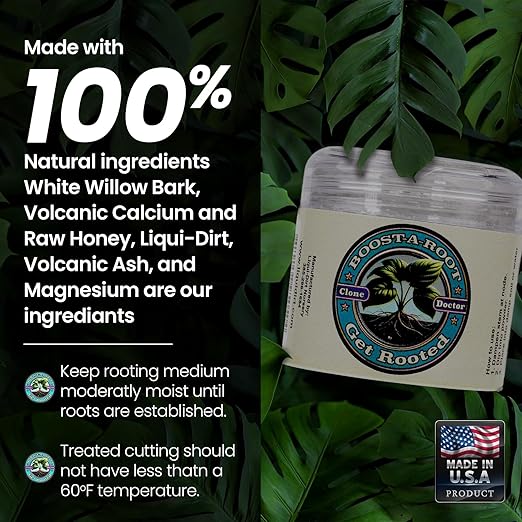 Liqui-Dirt Rooting Hormone Powder - All-Natural Root Stimulator for Faster Root Growth - Plant Starter Nutrients - 1.25 Ounce Tub - Organic & Chemical-Free