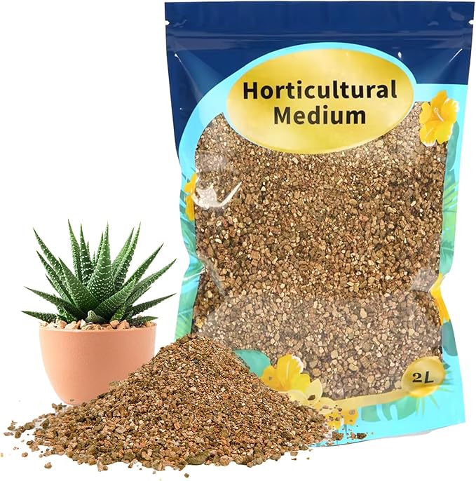 Vermiculite for Gardening 2qt, Coarse Vermiculite for Plant Propagation, Cutting and Seed Starting, Maintain Soil Moisture for Potting Orchids, Succulents, Fungi, and Hydroponics