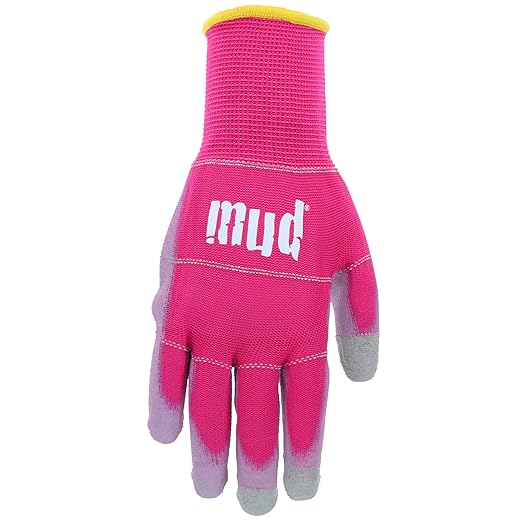 Smart Mud, 2 Pair Pack, Rasberry/Eggplant, PU Coating, Precision Grip, Breathable Shell, Abrasion Resistanec, Touchscreen Compatible