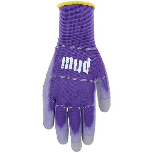 Smart Mud, 2 Pair Pack, Rasberry/Eggplant, PU Coating, Precision Grip, Breathable Shell, Abrasion Resistanec, Touchscreen Compatible