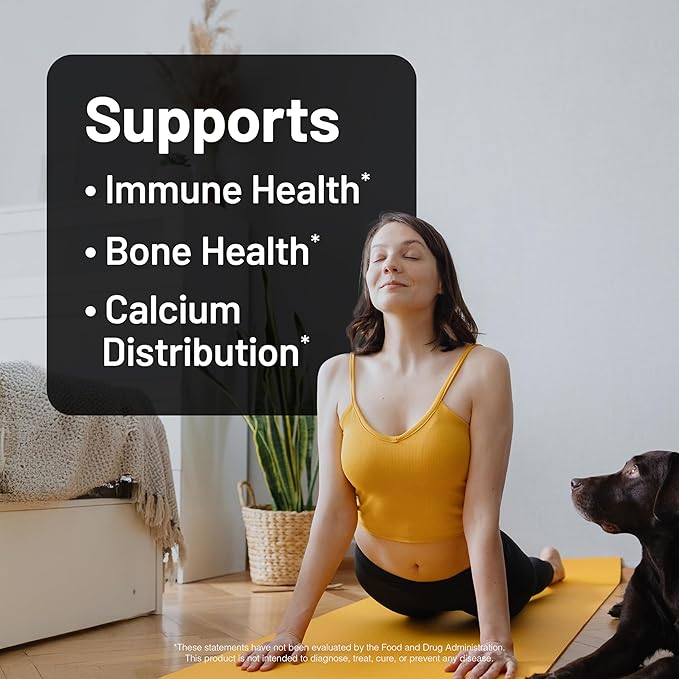 NatureWise Vegan Vitamin D3 + K2 with Organic Coconut MCT Oil - Natural D3 5000IU + Natural K2 100mcg - High Absorption Bone Support - Soy & Gluten Free - USA Manufactured - 30 Softgels[30-Day Supply]