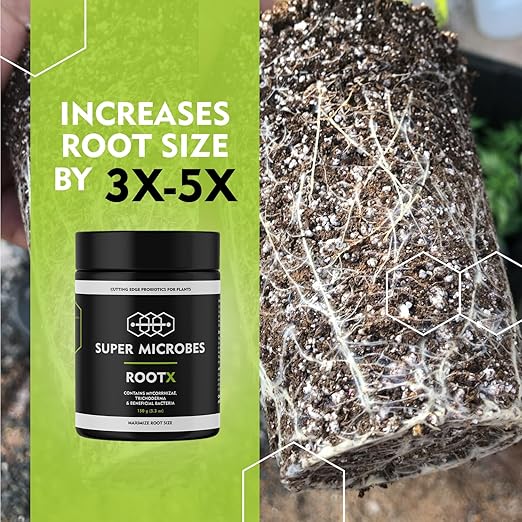 RootX – Premium Mycorrhizae Rooting Powder | Enhance Root Growth & Nutrient Uptake | Mycorrhizal Fungi & Trichoderma | Organic Soil Booster for Stronger Plant Roots