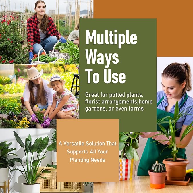 40PCS Forest Green Plant Stem Support, Invisible Stem Supports for Indoor Plants, Plastic Reusable Plant Support Clips, Indoor Plants Accessories