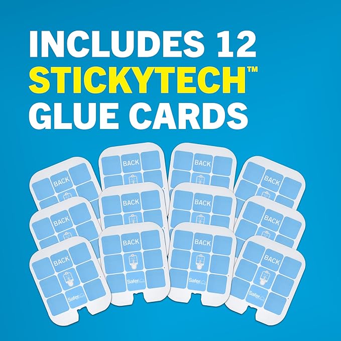 Safer Home SH512 Trap Refill Pack of Glue Cards for SH502 Indoor Fly Trap, Official Safer Home Refills with StickyTech Glue Card Technology, 12 Count (Pack of 1)