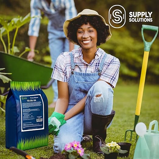 Supply Solutions | Power Bloom 10-20-20 Fertilizer | Bloom Booster Fertilizer for Flowers and Plants, High Phosphorus NPK Fertilizer for Vegetable Garden, Fruit Tree and Flower Fertilizer (25 Pounds)