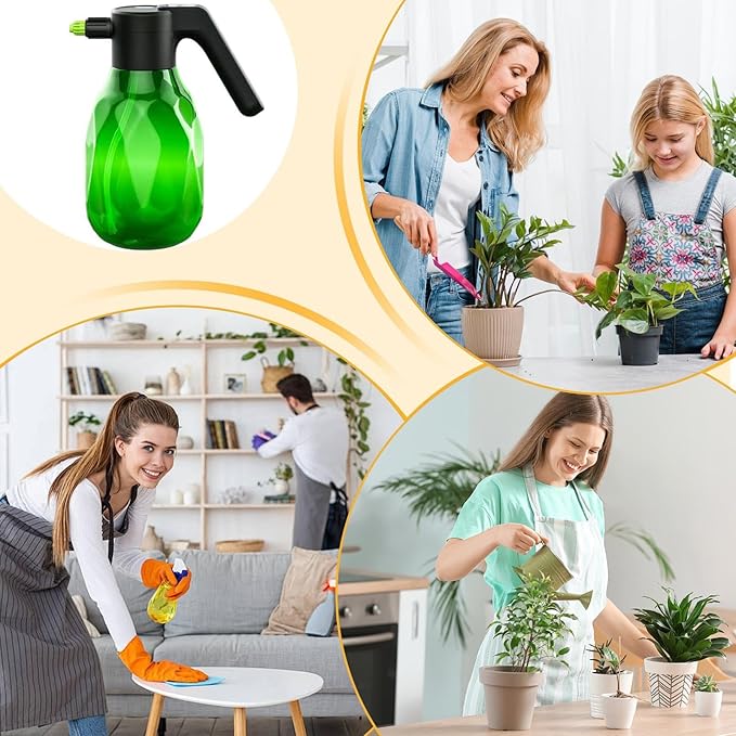 Electric Plant Sprayer - 2L Indoor Watering Can, Rechargeable Battery Spray Bottle, Automatic Plant Mister | Multipurpose Pump Sprayer for Lawn Garden Yard Grass Car Flower Vegetable Care