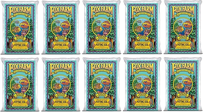FoxFarm Ocean Forest Potting Soil, 1.5cu ft (Pack of 10) - Light, Aerated Texture, Designed for All Container Plants