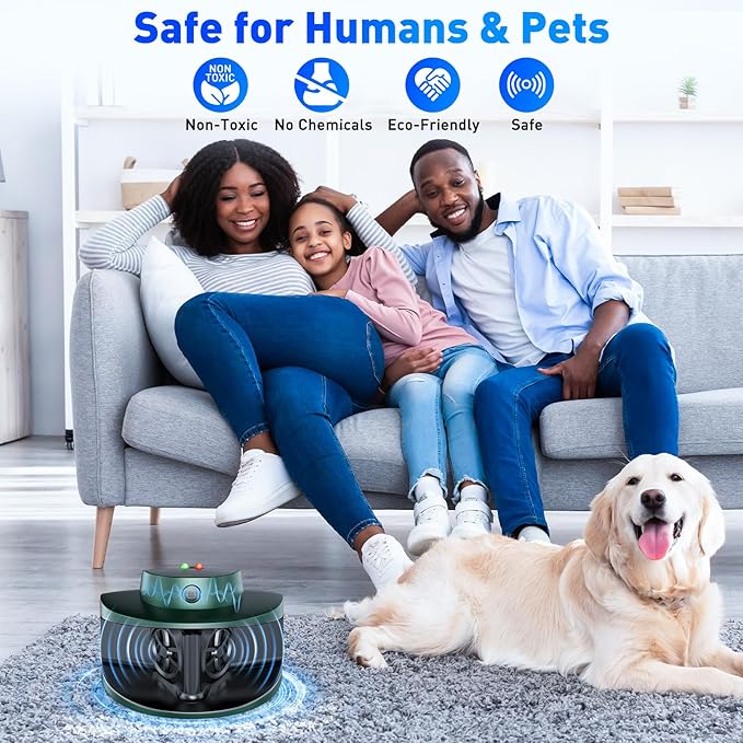 2026 Upgraded Ultrasonic Repeller & Insect Indoor Repeller, Pest Control, Repellent Roach, Mouse, Bugs, Mosquito, Mice, Spider, Ant - Pet & Human Safe