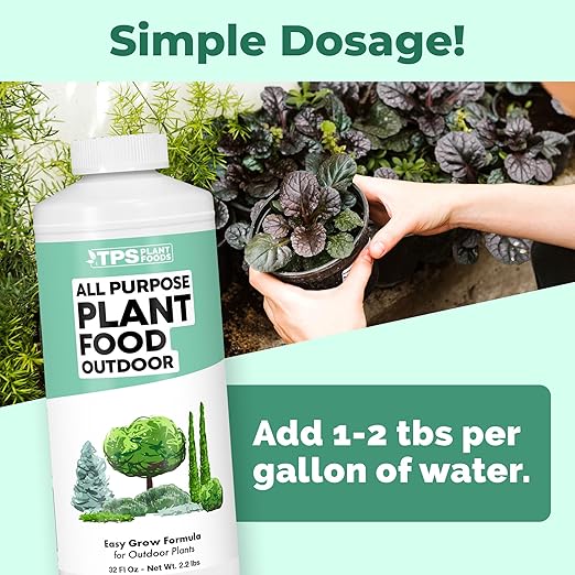 Plant Food Outdoor – Liquid Plant Fertilizer for All Plants, Vigorous Growth & Strong Roots, 32 oz