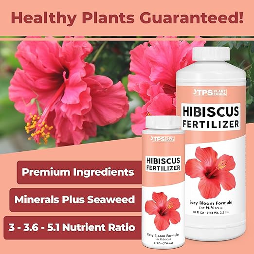 Hibiscus Fertilizer – Liquid Plant Food for More Blooms, Vibrant Color & Healthy Tropical Growth, 8 oz