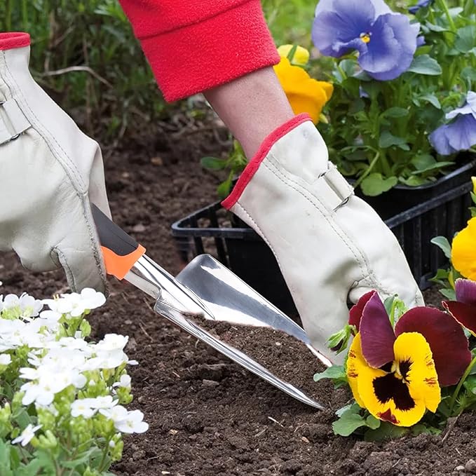 Garden Trowel Small Garden Spade, Aluminum Alloy Hand Shovel for Gardening, Garden Tool Gardening Gifts for Women Men Planting, Transplanting, Weeding, Digging ﻿