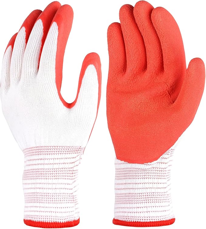 Gardening Gloves for Women Thorn Proof, Ladies Garden Gloves, Breathable Rubber Coated Yard Work Gloves