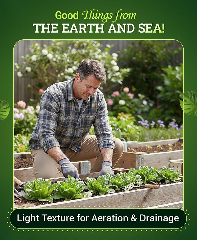 FoxFarm Ocean Forest Potting Soil for Container Gardens - Light, Aerated Texture with Fish Meal, Crab Meal, Earthworm Castings - Houseplant Potting Mix for Seedlings & Plant Starts - 2 x 12 Quart