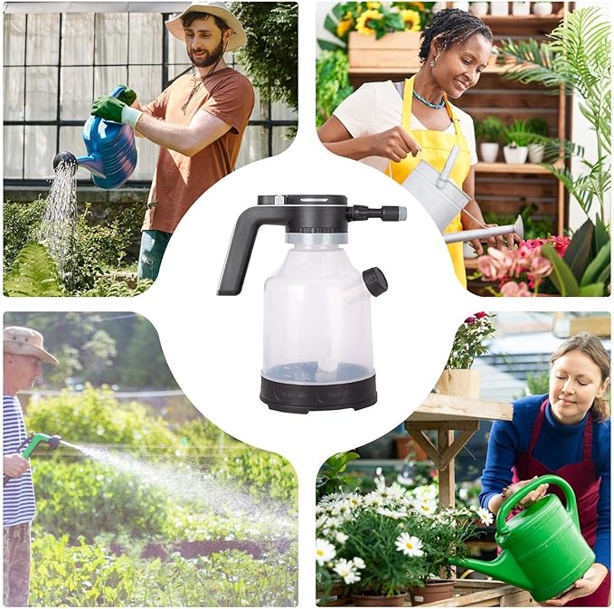 Cordless Electric Plant Mister – 3L Automatic Spray Bottle, Adjustable Spray Nozzles, Rechargeable Watering Tool | 28x26cm Garden Home Lawn Patio Driveway Outdoor Plant Sprayer Efficient Irrigation