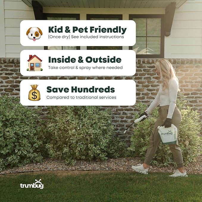 Pro Pest Defense Kit – DIY Professional-Grade Pest Control Spray, Long-Lasting Insect Barrier for Home, Kills +100 Bugs, Kid & Pet Friendly