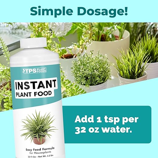 Instant Plant Food – Liquid Plant Food for Fast Nutrient Uptake, Stronger Growth & Healthier Plants, 32 oz