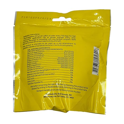Real Growers Recharge – 8oz | Mycorrhizae Soil Microbe Inoculant for Living Soil & Coco Coir | Improves Nutrient Uptake & Root Growth