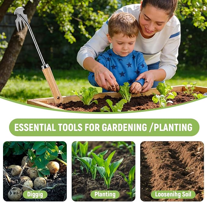 Weed Puller Tool, Gardening Hand Weeder, 2026 New Weeding Artifact for Uprooting Weeds, Dual Purpose Manual Weed Pulling Tool for Yard and Garden-Style 7