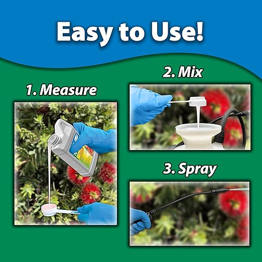 Monterey 70% Neem Oil Bundled with Measuring Spoon - Organic Gardening Fungicide, Insecticide, Miticide - Kills Eggs, Larvae, and Insects - 8 oz