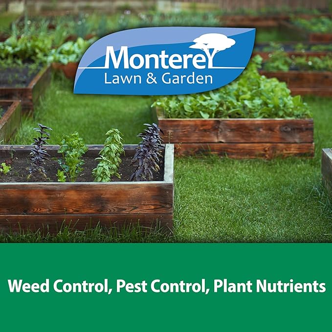 Monterey Fruit Tree & Vegetable Systemic Soil Drench Bundled with Garden Measure Spoon, Apply Once for Season Long Control, Imidacloprid Systemic Insecticide - 1 Quart