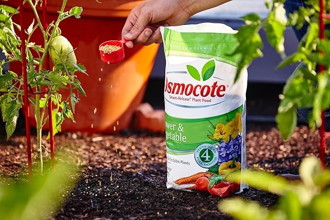 Osmocote Smart-Release Plant Food Flower & Vegetable - Continuous Release Plant Fertilizer for Vegetables and More, 8 lb.