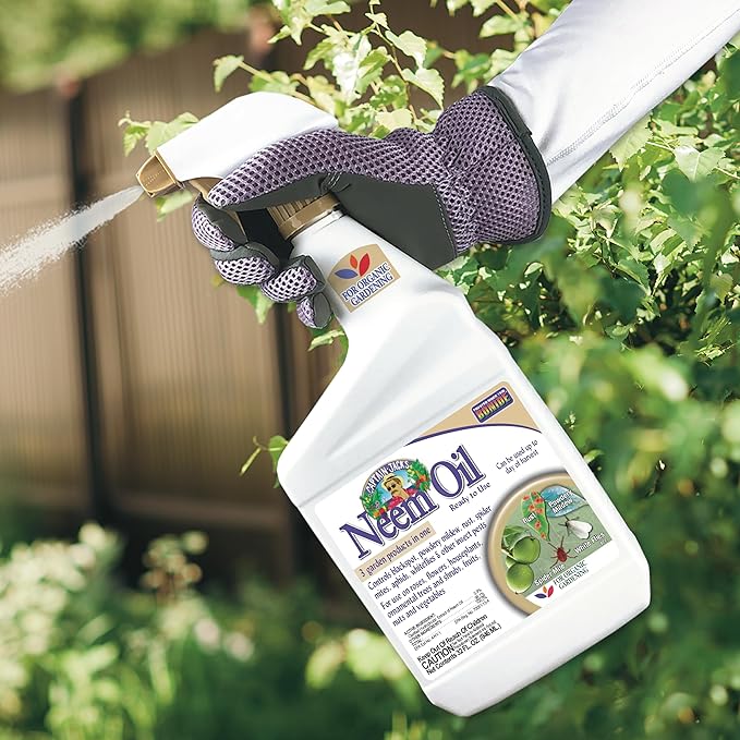 Bonide Captain Jack's Neem Oil, 32 oz Ready-to-Use Spray, Multi-Purpose Fungicide, Insecticide and Miticide for Organic Gardening